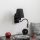 Brilagi - LED fleksibilna zidna lampa NUBILA 1xE27/25W/230V + LED/3W crna