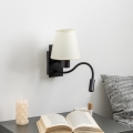 Brilagi - LED fleksibilna zidna lampa NUBILA 1xE27/25W/230V + LED/3W crna/krem
