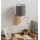 Brilagi - LED fleksibilna zidna lampa NUBILA WOOD 1xE27/25W/230V + LED/3W hrast/bela/svetlo siva