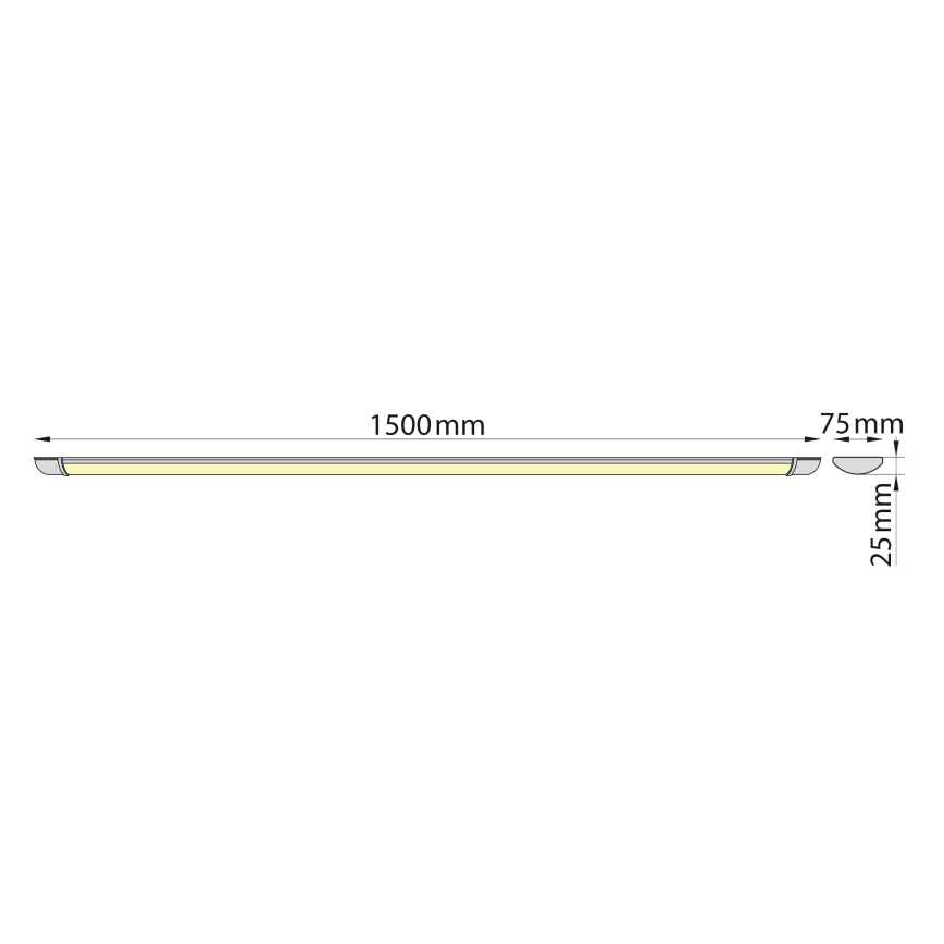 Brilagi - LED fluorescentna svetiljka LUMA LED/40W/230V 150 cm
