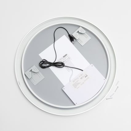 Brilagi - LED prigušiva kupatilsko grejano ogledalo sa pozadinskim osvetljenjem ALU PRO LED/18W/230V prečnik 60 cm 3000/4000/6500K IP44 mat hrom CRI 90