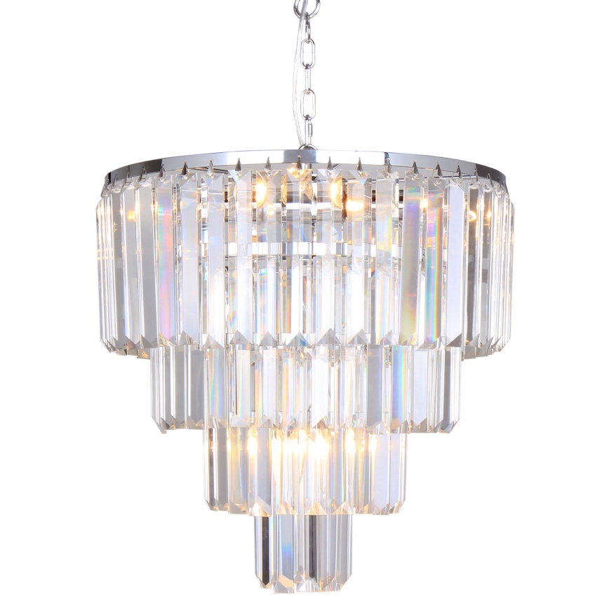 Brilagi - LED kristalni luster na lancu MOZART 5xE14/40W/230V sjajni hrom