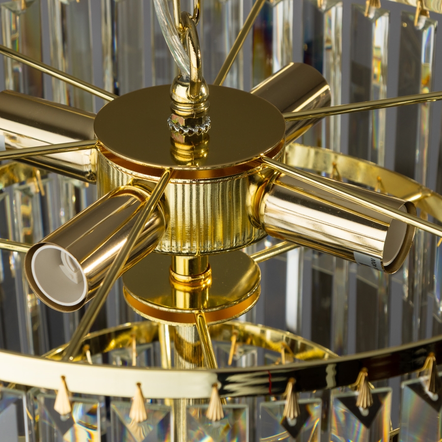 Brilagi - LED kristalni luster na lancu MOZART 5xE14/40W/230V zlatni