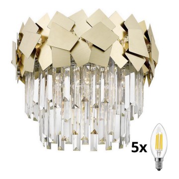 Brilagi - LED kristalno plafonsko svetlo MIRAGE 5xE14/40W/230V