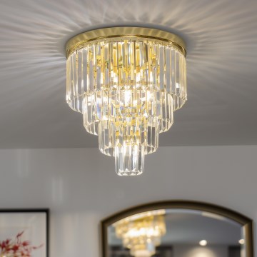 Brilagi - LED kristalno plafonsko svetlo MOZART 5xE14/40W/230V, prečnik 40 cm, zlatno