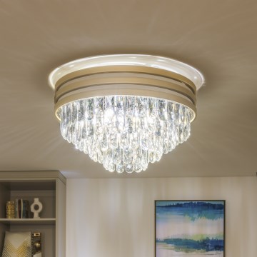 Brilagi - LED kristalno plafonsko svetlo VELURE 5xE14/40W/230V zlatno