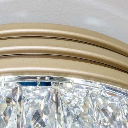 Brilagi - LED kristalno plafonsko svetlo VELURE 5xE14/40W/230V zlatno