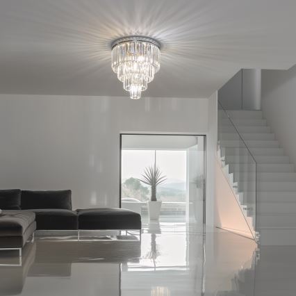 Brilagi - LED kristalni stropni luster MOZART 5xE14/40W/230V prečnika 40 cm sjajni hrom