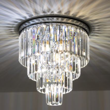 Brilagi - LED kristalni stropni luster MOZART 5xE14/40W/230V prečnika 40 cm sjajni hrom