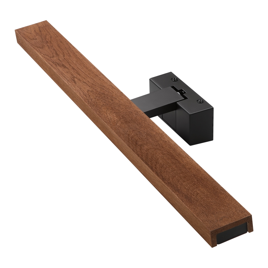BRILAGI - LED kupatilsko osvetljenje za ogledalo 3u1 WOODY MIRROR LED/12W/230V 60 cm IP44 crna/hrast trešnja