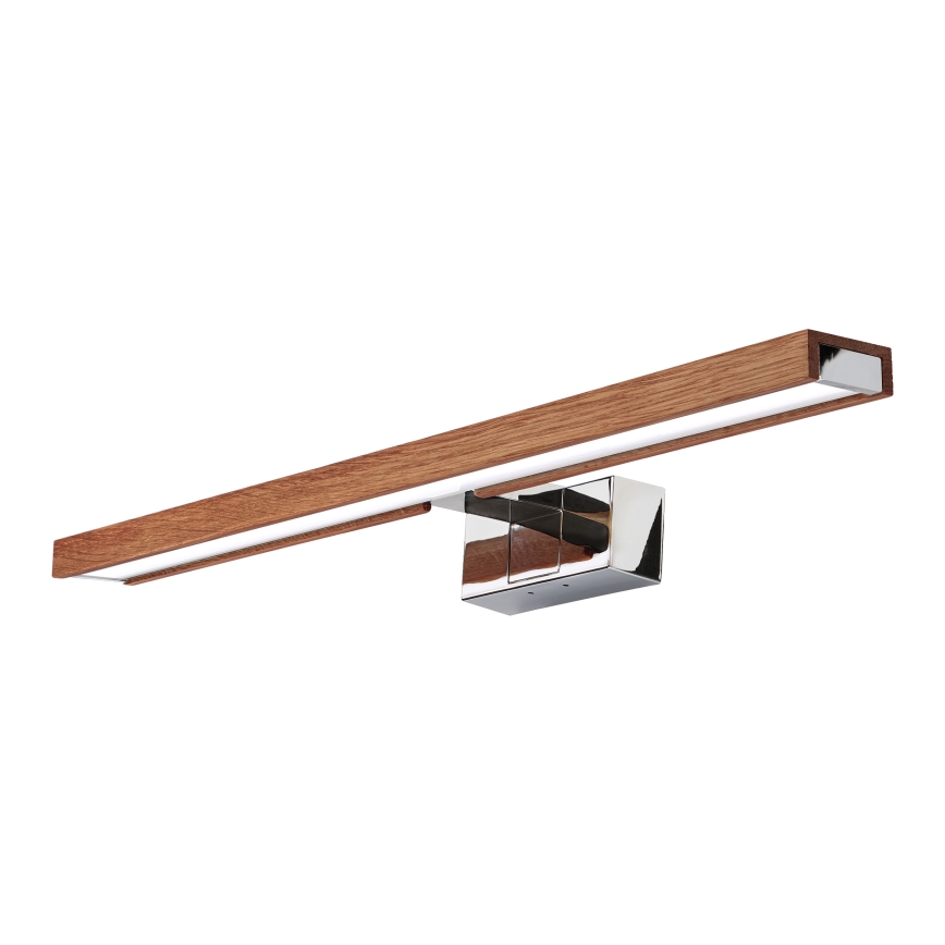 BRILAGI - LED kupatilsko osvetljenje za ogledalo 3u1 WOODY MIRROR LED/12W/230V 60 cm IP44 sjajni hrom/hrast trešnja
