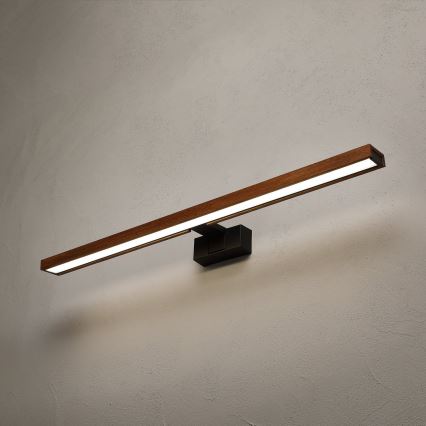 BRILAGI - LED osvetljenje za kupatilsko ogledalo 3u1 WOODY MIRROR LED/15W/230V 80 cm IP44 crna/hrast trešnja
