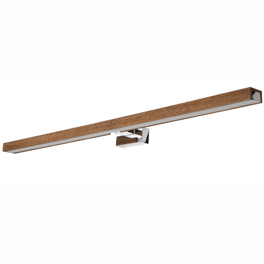 Brilagi - LED osvetljenje za kupatilsko ogledalo WOODY MIRROR LED/15W/230V 90 cm IP44 hrast trešnja/sjajni hrom