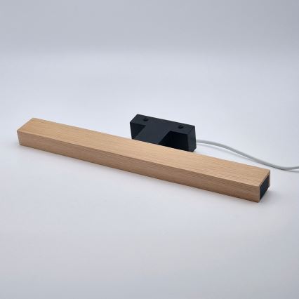 BRILAGI - LED rasveta za kupatilsko ogledalo WOODY MIRROR LED/8W/230V 40 cm IP44 hrast/crna