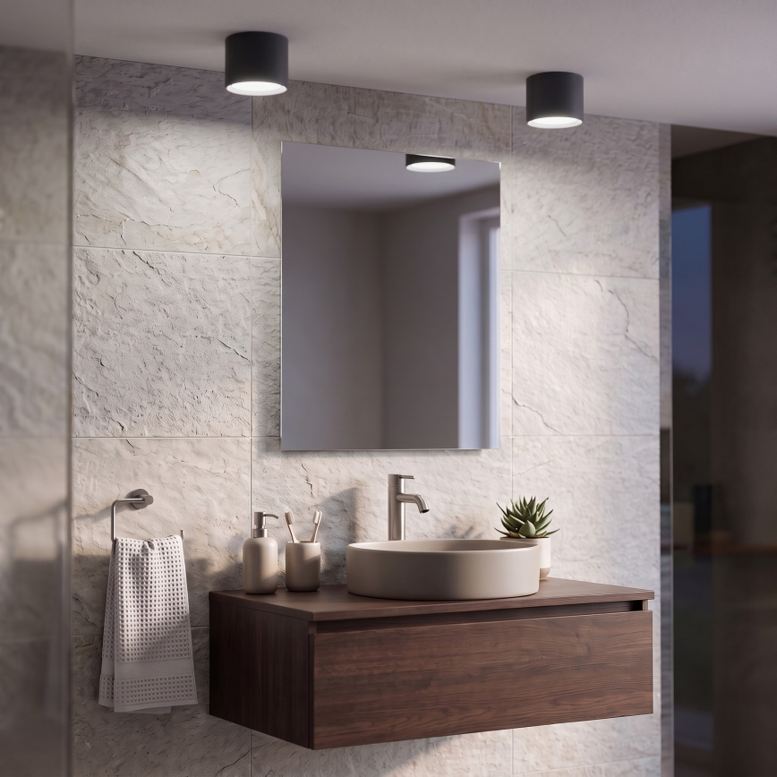 BRILAGI - LED kupatilsko ugradno spot svetlo SMOOTH 1xGX53/15W/230V 60x82 mm crna IP54