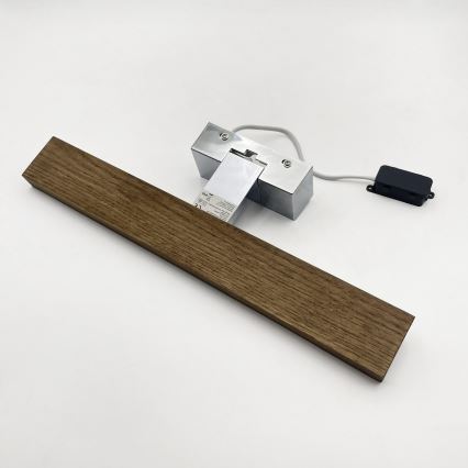 BRILAGI - LED kupatilsko osvetljenje za ogledalo 3u1 WOODY MIRROR LED/8W/230V 40 cm IP44 sjajni hrom/hrast-orah