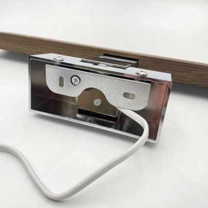 BRILAGI - LED kupatilsko osvetljenje za ogledalo 3u1 WOODY MIRROR LED/8W/230V 40 cm IP44 sjajni hrom/hrast-orah