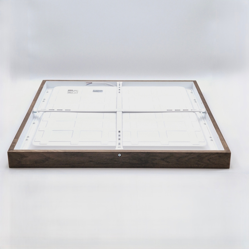 Brilagi - LED plafonsko svetlo za kupatilo WOODY FRAME LED/40W/230V 60x60 cm IP44 hrast orah