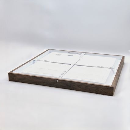 Brilagi - LED plafonsko svetlo za kupatilo WOODY FRAME LED/40W/230V 60x60 cm IP44 hrast orah