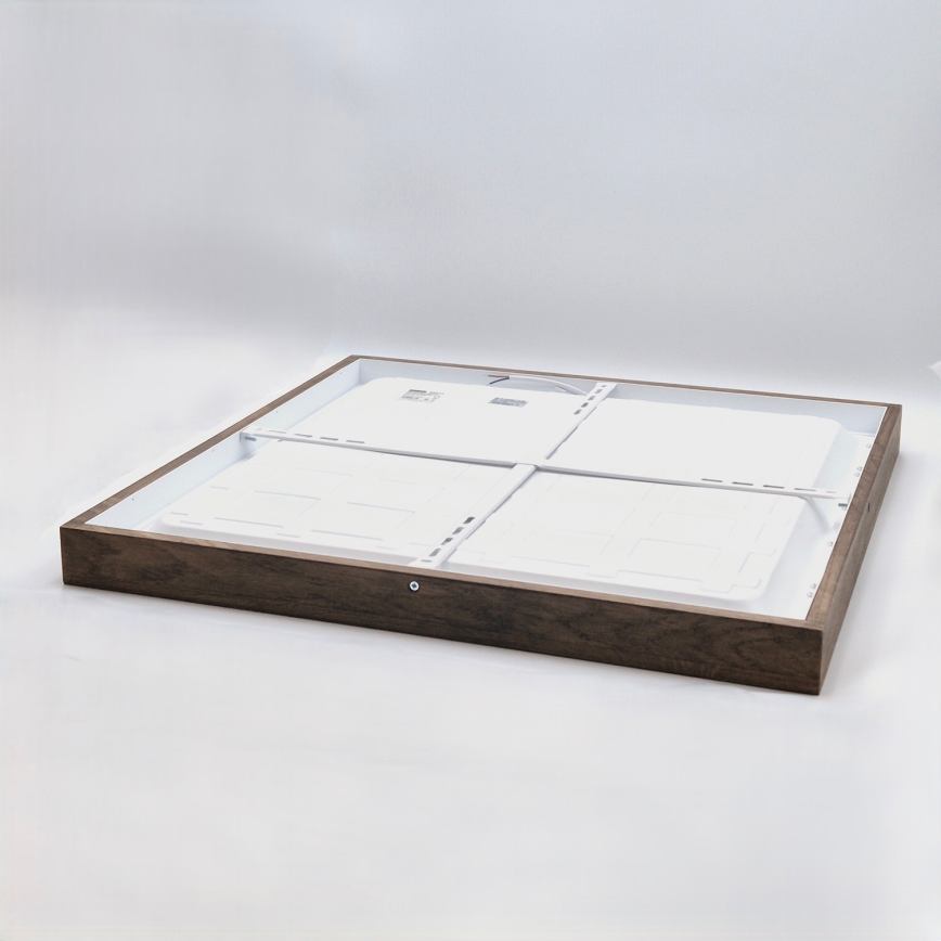 Brilagi - LED plafonsko svetlo za kupatilo WOODY FRAME LED/40W/230V 60x60 cm IP44 hrast orah