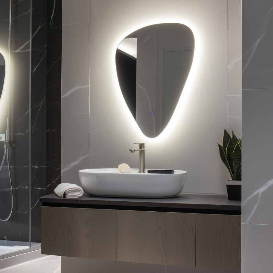 Brilagi - LED ogledalo za kupatilo GOCCIA LED/19W/230V 67x50 cm IP44 CRI 90 prigušiva + CCT