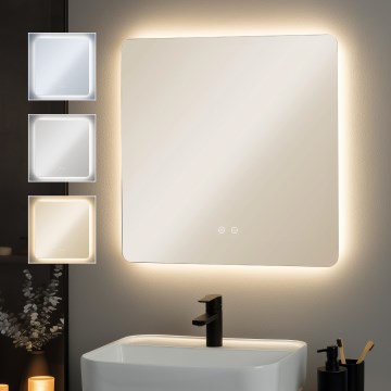 Brilagi - LED kupatilsko ogledalo sa grejanjem DIANA LED/17W/230V 60x60 cm IP44 CRI 90 prigušiva + CCT