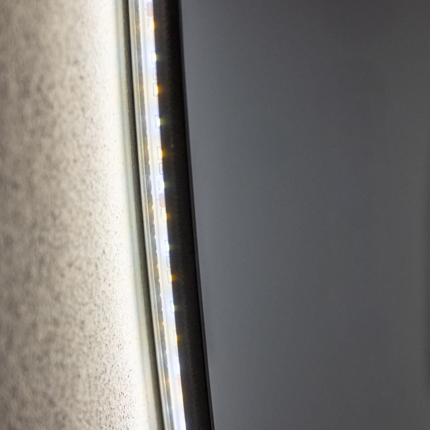 Brilagi - LED ogledalo za kupatilo VENA BLACK LED/32W/230V prečnik 100 cm IP44 CRI 90 prigušiva + CCT