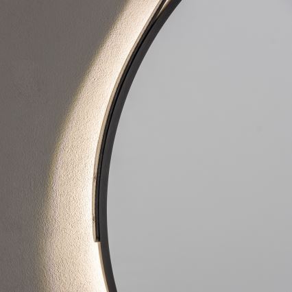 Brilagi - LED ogledalo za kupatilo VERESE LED/19W/230V, prečnik 60 cm, crno, IP44, CRI 90, prigušiva + CCT