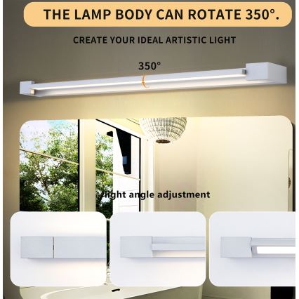 Brilagi - LED osvetljenje za kupatilsko ogledalo AQUA LINE LED/24W/230V 90 cm IP44 mat hrom CRI 90