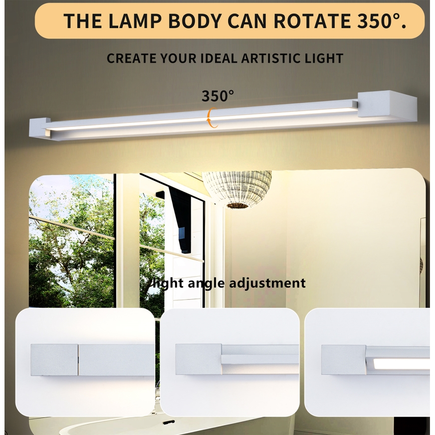 Brilagi - LED osvetljenje za kupatilsko ogledalo AQUA LINE LED/24W/230V 90 cm IP44 mat hrom CRI 90