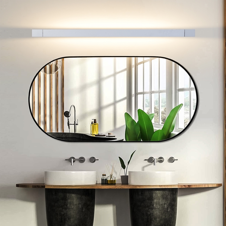Brilagi - LED osvetljenje za kupatilsko ogledalo AQUA LINE LED/24W/230V 90 cm IP44 mat hrom CRI 90