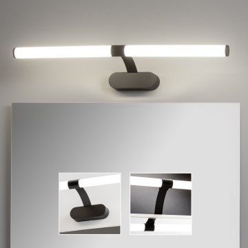 Brilagi - LED kupatilsko osvetljenje za ogledalo 2 u 1 TUBEO LED/8W/230V 60 cm IP44 crna