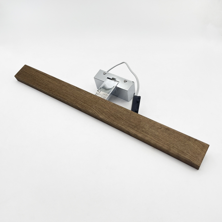 BRILAGI - LED kupatilsko osvetljenje za ogledalo 3u1 WOODY MIRROR LED/12W/230V 60 cm IP44 sjajni hrom/hrast-orah