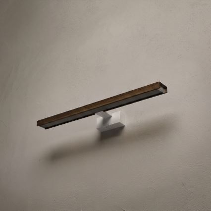 BRILAGI - LED kupatilsko osvetljenje za ogledalo 3u1 WOODY MIRROR 3v1 LED/12W/230V 60 cm IP44 bela/hrast orah
