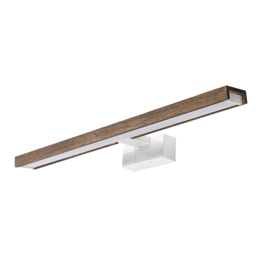 BRILAGI - LED kupatilsko osvetljenje za ogledalo 3u1 WOODY MIRROR 3v1 LED/12W/230V 60 cm IP44 bela/hrast orah