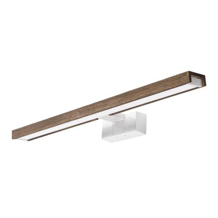 BRILAGI - LED kupatilsko osvetljenje za ogledalo 3u1 WOODY MIRROR 3v1 LED/12W/230V 60 cm IP44 bela/hrast orah