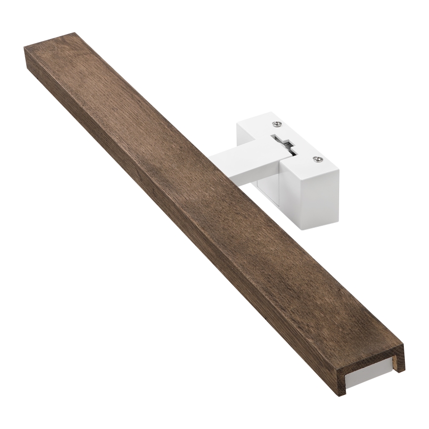 BRILAGI - LED kupatilsko osvetljenje za ogledalo 3u1 WOODY MIRROR 3v1 LED/12W/230V 60 cm IP44 bela/hrast orah