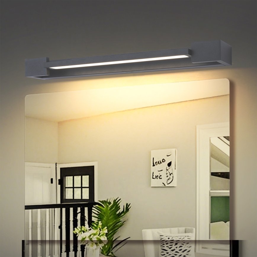 Brilagi - LED osvetljenje za kupatilsko ogledalo AQUA LINE LED/12W/230V 45 cm IP44 antracit CRI 90