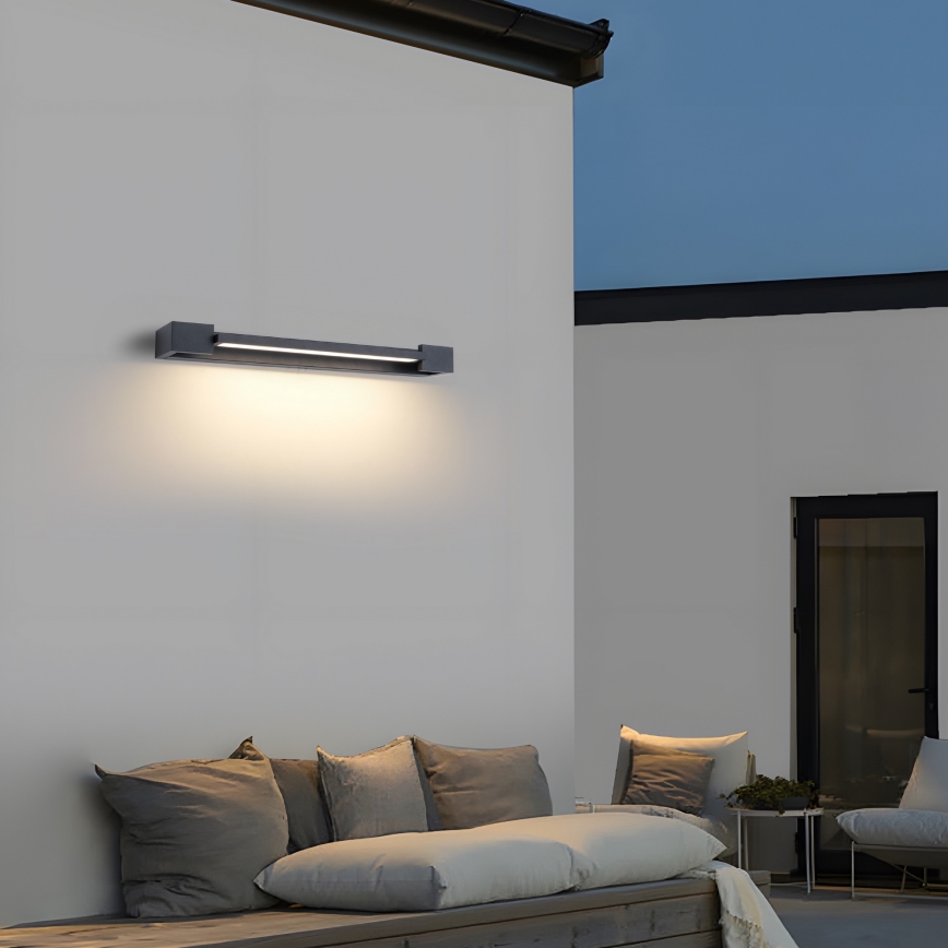 Brilagi - LED osvetljenje za kupatilsko ogledalo AQUA LINE LED/12W/230V 45 cm IP44 antracit CRI 90