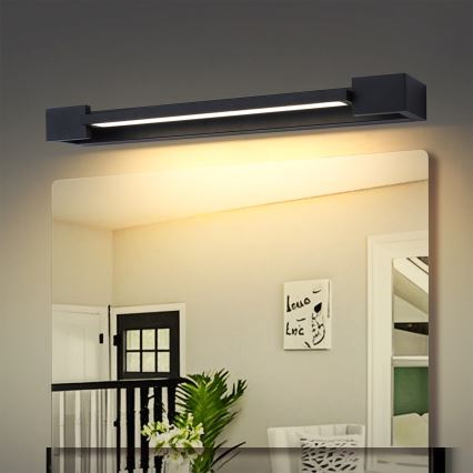 Brilagi - LED osvetljenje za kupatilsko ogledalo AQUA LINE LED/12W/230V 45 cm IP44 crna CRI 90