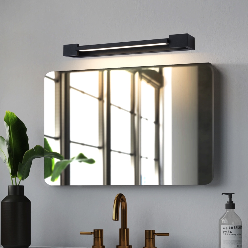 Brilagi - LED osvetljenje za kupatilsko ogledalo AQUA LINE LED/12W/230V 45 cm IP44 crna CRI 90