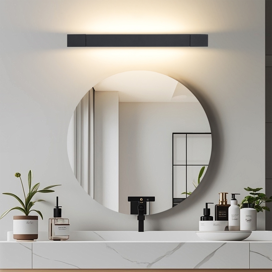 Brilagi - LED osvetljenje za kupatilsko ogledalo AQUA LINE LED/12W/230V 45 cm IP44 crna CRI 90