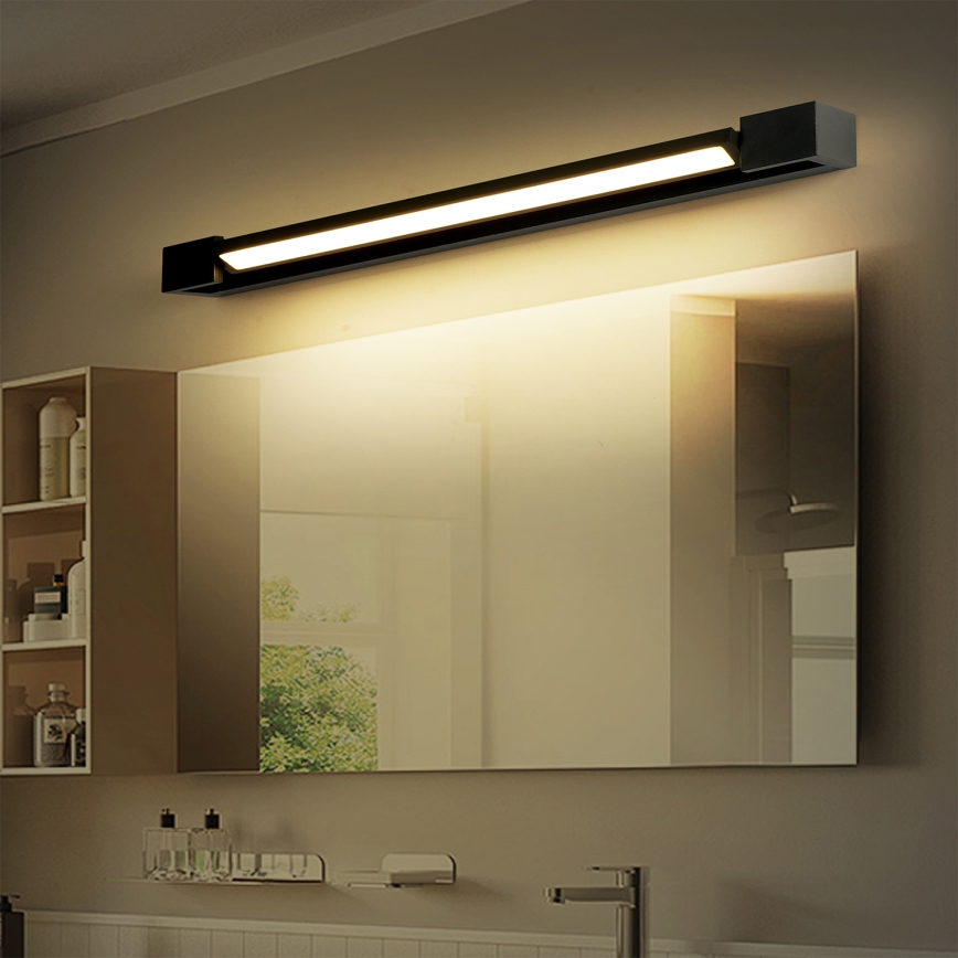 Brilagi - LED osvetljenje za kupatilsko ogledalo AQUA LINE LED/18W/230V 60 cm IP44 crna CRI 90