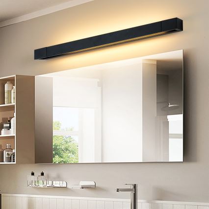 Brilagi - LED osvetljenje za kupatilsko ogledalo AQUA LINE LED/18W/230V 60 cm IP44 crna CRI 90