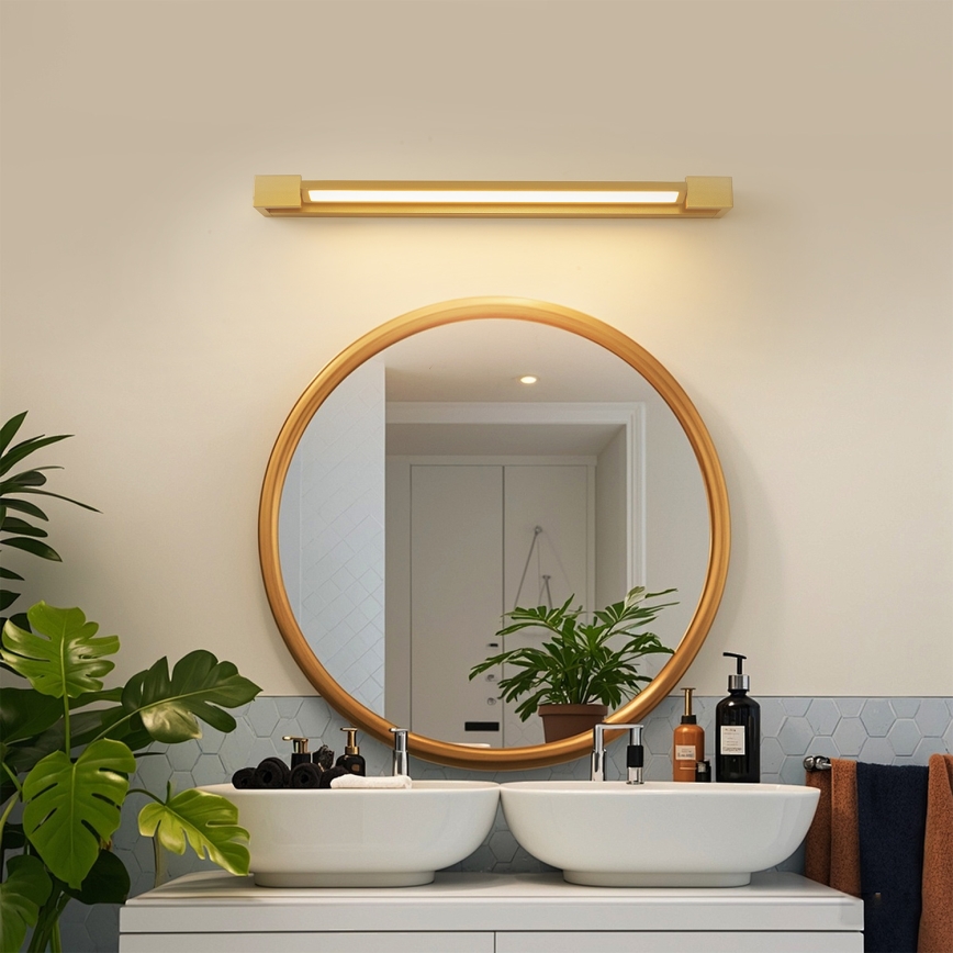 Brilagi - LED osvetljenje za kupatilsko ogledalo AQUA LINE LED/18W/230V 60 cm IP44 zlatna CRI 90