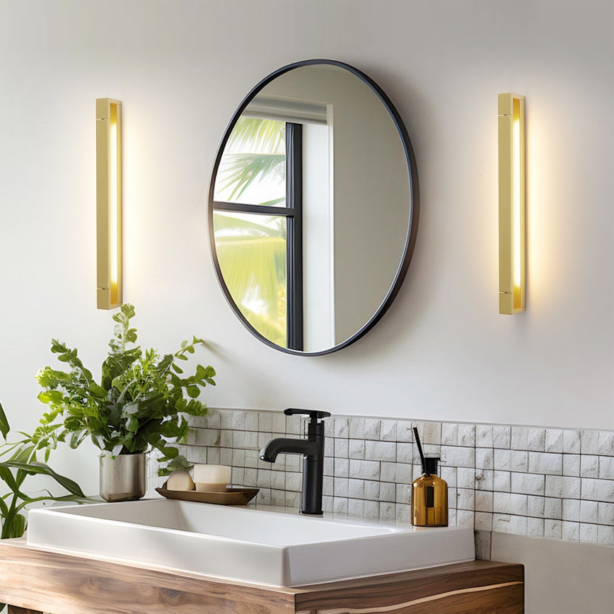 Brilagi - LED osvetljenje za kupatilsko ogledalo AQUA LINE LED/18W/230V 60 cm IP44 zlatna CRI 90
