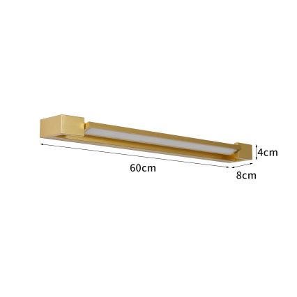 Brilagi - LED osvetljenje za kupatilsko ogledalo AQUA LINE LED/18W/230V 60 cm IP44 zlatna CRI 90