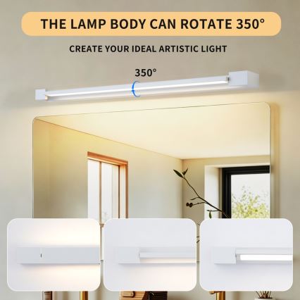 BRILAGI - LED kupatilsko osvetljenje za ogledalo AQUA LINE LED/20W/230V 80 cm IP44 belo CRI 90