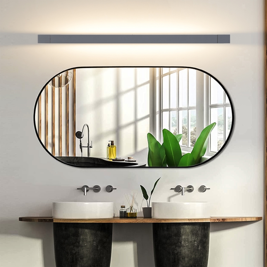 Brilagi - LED kupatilsko osvetljenje za ogledalo AQUA LINE LED/24W/230V 90 cm IP44 antracit CRI 90