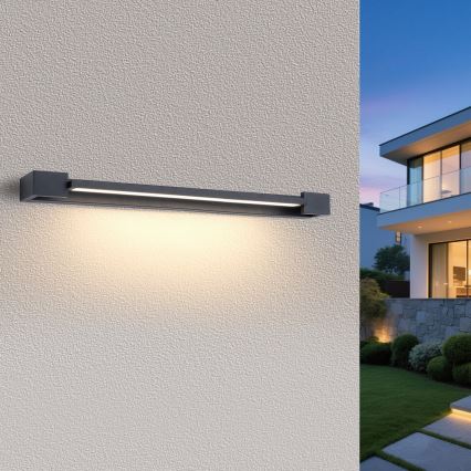 Brilagi - LED kupatilsko osvetljenje za ogledalo AQUA LINE LED/24W/230V 90 cm IP44 antracit CRI 90